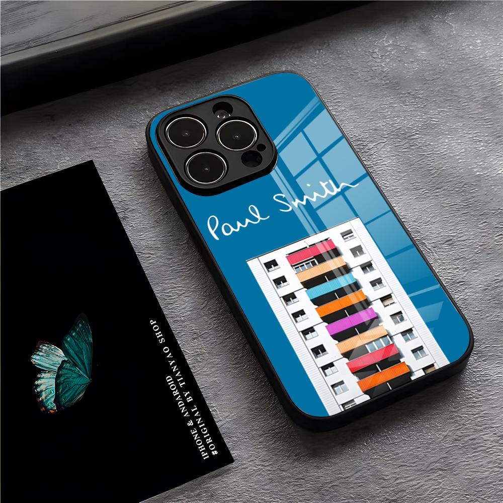 Модный Чехол для Телефона S-Smith Paul Art Для IPhone 17 Pro Max 15 Pro 16 14 Plus 12 13 Mini 11 Pro Ударопрочная Стеклянная Крышка