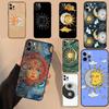 Эстетичный чехол для телефона 'Солнце и Луна' для iPhone 17 Air 16 14 13 11 15 Pro Max mini 15 16 Plus 16e Защитная крышка