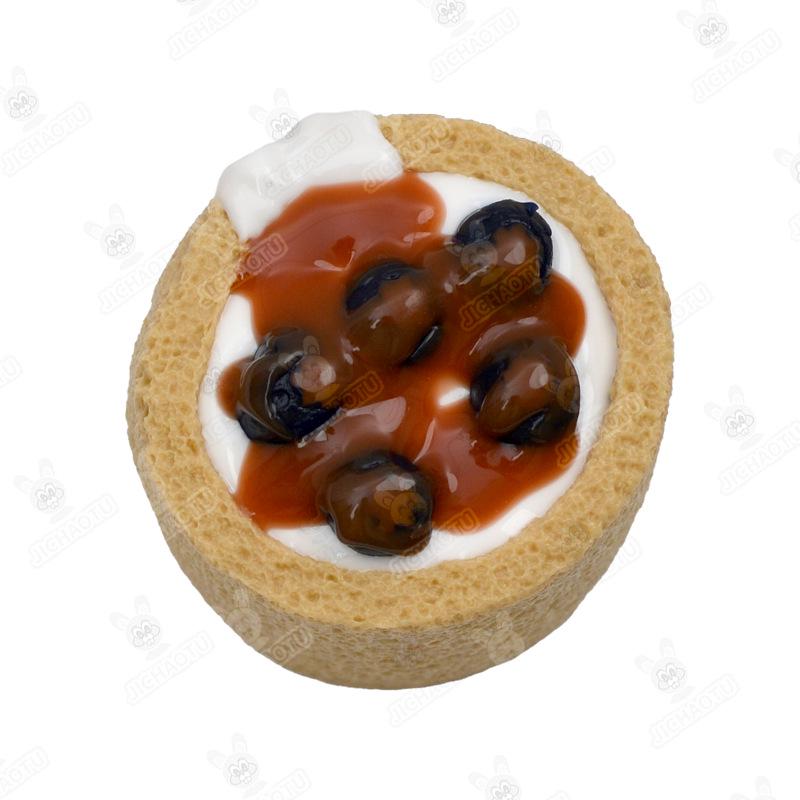 Food-Grade Silicone Dessert Simulation Squeeze Toy with Bell - Slow Rebound Decompression Toy