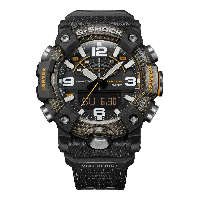 Casio Мужские кварцевые часы GG-B100Y-1A из смолы, водонепроницаемые 200M, ударопрочные, цифровые