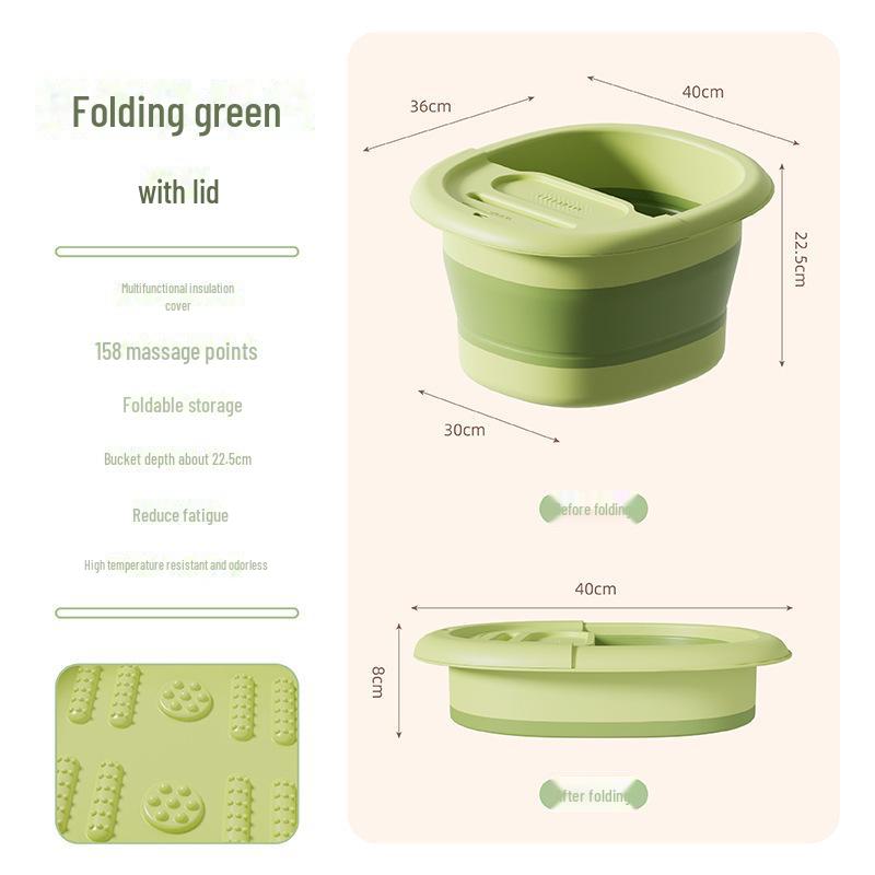 Портативная складная ванна для ног с массажем, повышенная конструкция для замачивания голеней
