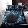 3D Vortex Print All Season Bedding Set, Soft Comfortable And Breathable Duvet Cover, For Bedroom, Guest Room And Dorm