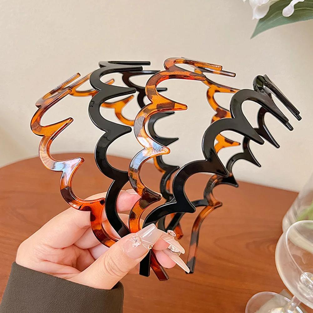 1Pc New Headband Hair Comb Zigzag Band Notched Headband Woman Man Girl Christmas Birthday Gift Rescue Broken Hair Artifact