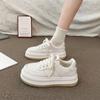 Small Hight Increasing Board Shoes Women's Spring and Autumn New All-Matching Platform Thick Bottom Shoes Ins Fashionable Casual Shoes