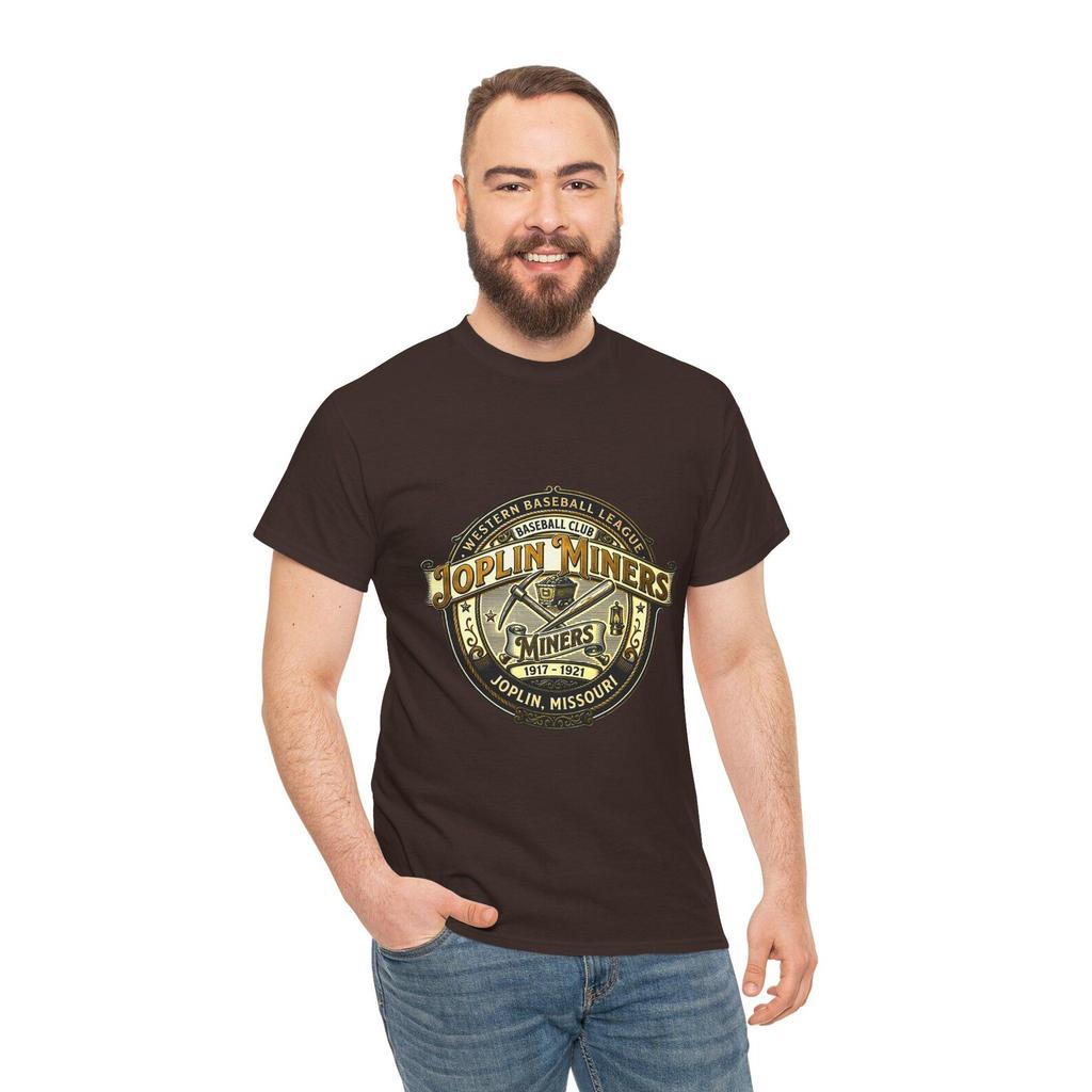 Joplin Miners Vintage Baseball Tee | Western League Crest, Joplin Missouri