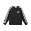 Originals Adicolor Classic AW24 Snake Year Limited Удобная полосатая приятная для кожи толстовка с длинным рукавом Женская толстовка черного цвета JL8423
