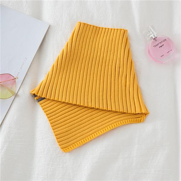 Hooded Scarf for Women In Winter Fashionable and Versatile Warm and Elastic Knitted Fake Neck Cover