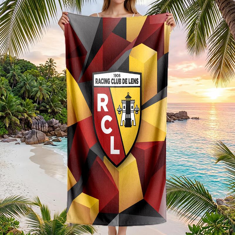 Lens FC print Quick Dry Beach Towel Microfiber Absorbent Portable Travel Swimming Towel