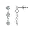 Moissanite Link Stud Earrings for Women 925 Silver Original Certified Wedding Jewelry Round 3mm VVS1 Diamond Drop Earrings