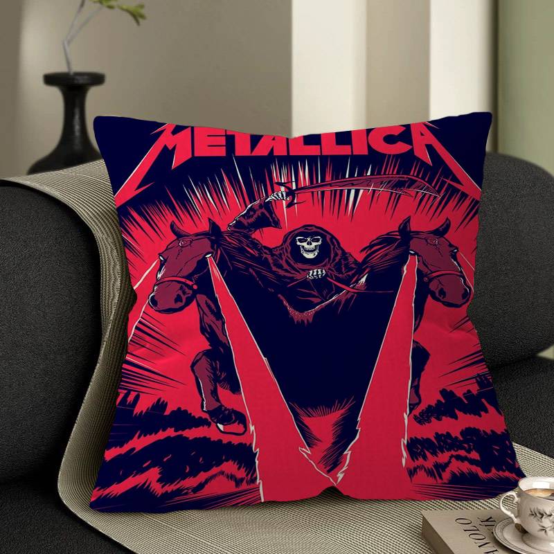 Группа M-METALLICA Аниме 45*45см Наволочка Декоративная наволочка Домашняя наволочка для диванной подушки