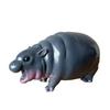 Hippo Ornament Resin Mini Hippo Figurine Tabletop Hippopotamus Sculpture for Home Office Bookshelf Desk Decor Hippo Lovers Gift