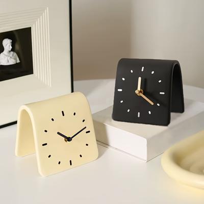 Тихий креативный маленький настольный clock – Современный дизайн для спальни, офиса, классной комнаты. Идеальное украшение для студенческого стола и домашнего декора.