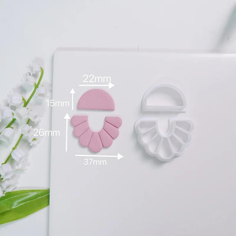 Мягкие керамические серьги, форма для резки, сердце Rainvow, неправильная геометрическая форма, форма для резки Caly, инструмент для самостоятельного изготовления ювелирных изделий, кулонов, гончарных изделий