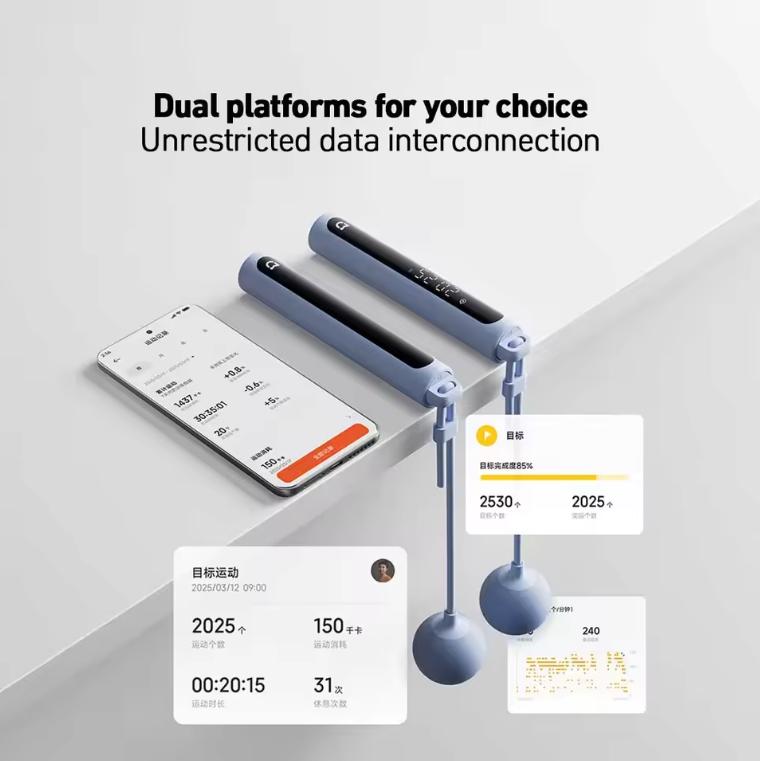 Xiaomi Умная скакалка Mijia 2 Цифровой счетчик Регулируемая Подсчет калорий Спорт Фитнес Упражнения Сброс веса