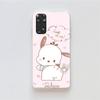 KT75 милый чехол Pochacco для Samsung A04 A14 A23 A34 A54 M23 M33 M52 M53 Realme 10 9 C30S C35 C55 VIVO Y02S Y21 Y33S Y51 X80 Pro прозрачный чехол