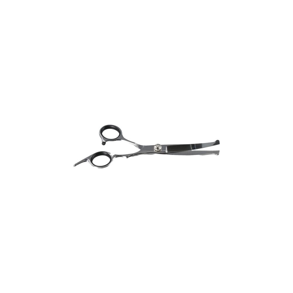 With Safety Round Tips Pet Grooming Shears Silver Pet Hairdressing Curve Scissors  Grooming