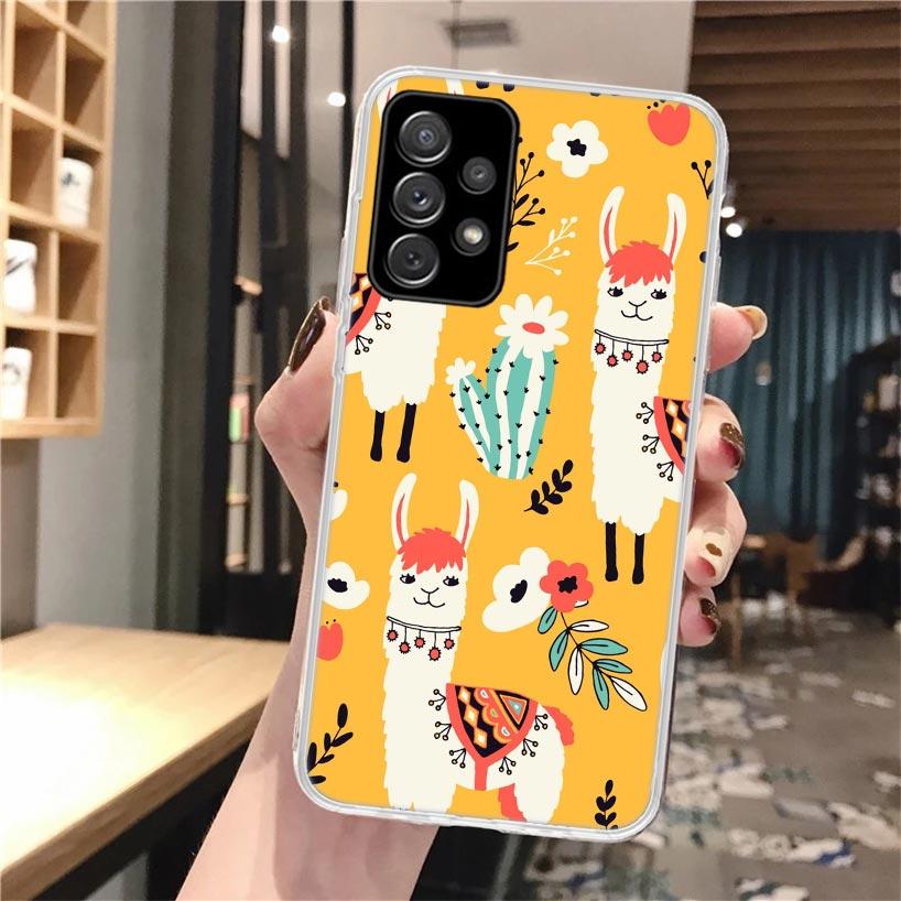 Lama Llama Alpacas Soft Phone Case For Samsung Galaxy A16 A26 A36 A56 A15 A14 A13 A55 A54 A53 A35 A34 A33 A25 A24 A23 A05S A04S