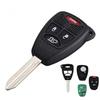 315MHz 3 Buttons Uncut Remote Key Fob ID46/7961 Chip Fit for Chrysler / Dodge / Jeep 2005-2012