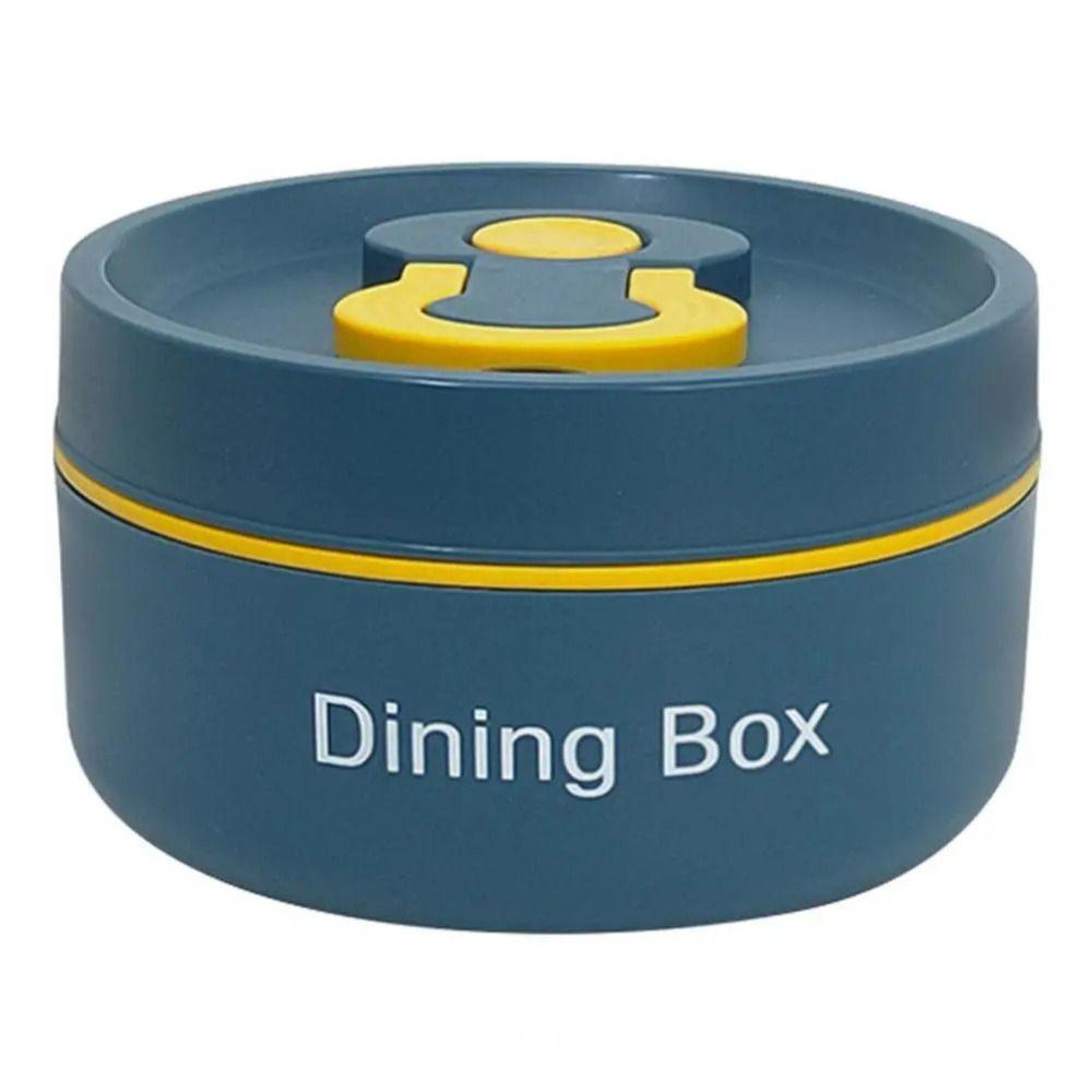 Stainless Steel Soup Bowl Round Dining Box Portable Insulated Food Container Dining Out