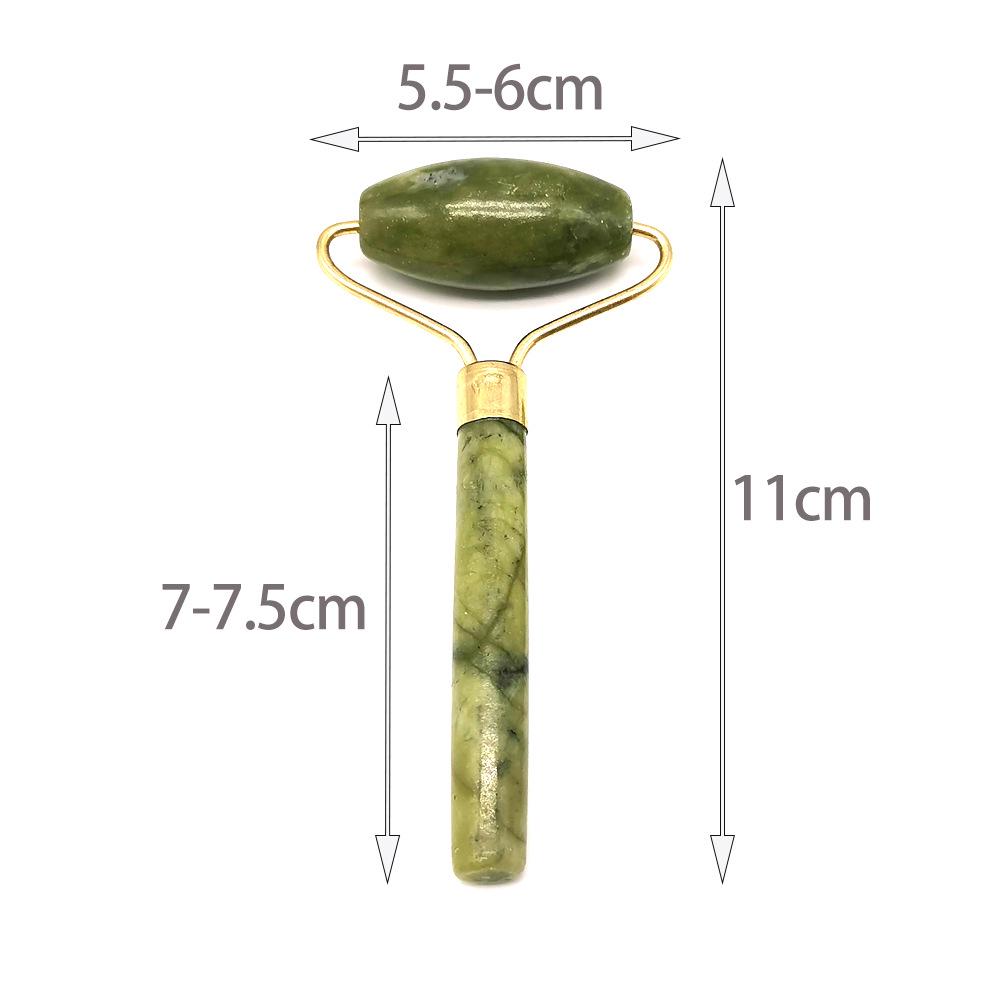 Jade Gua Sha Facial & Body Roller Massager for Full Meridian Scraping Massage.