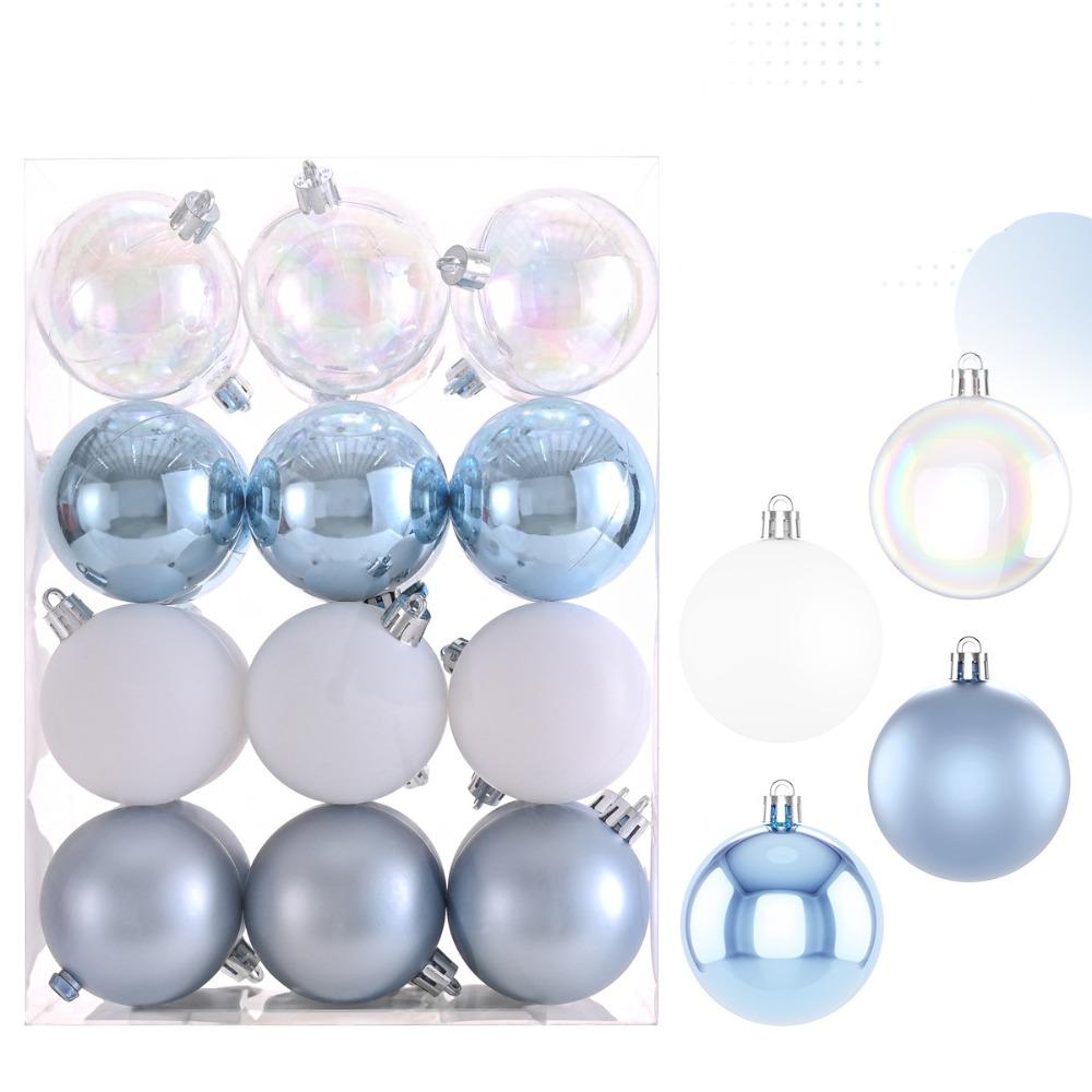 24pcs 6CM Christmas Balls Electroplated Christmas Spheres Pendant  Background Layout