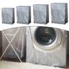 Drum Washing Machine Dryer Dust Cover Dust-Proof Protect Waterproof Washing Machine Cover Sunscreen Cover Silver