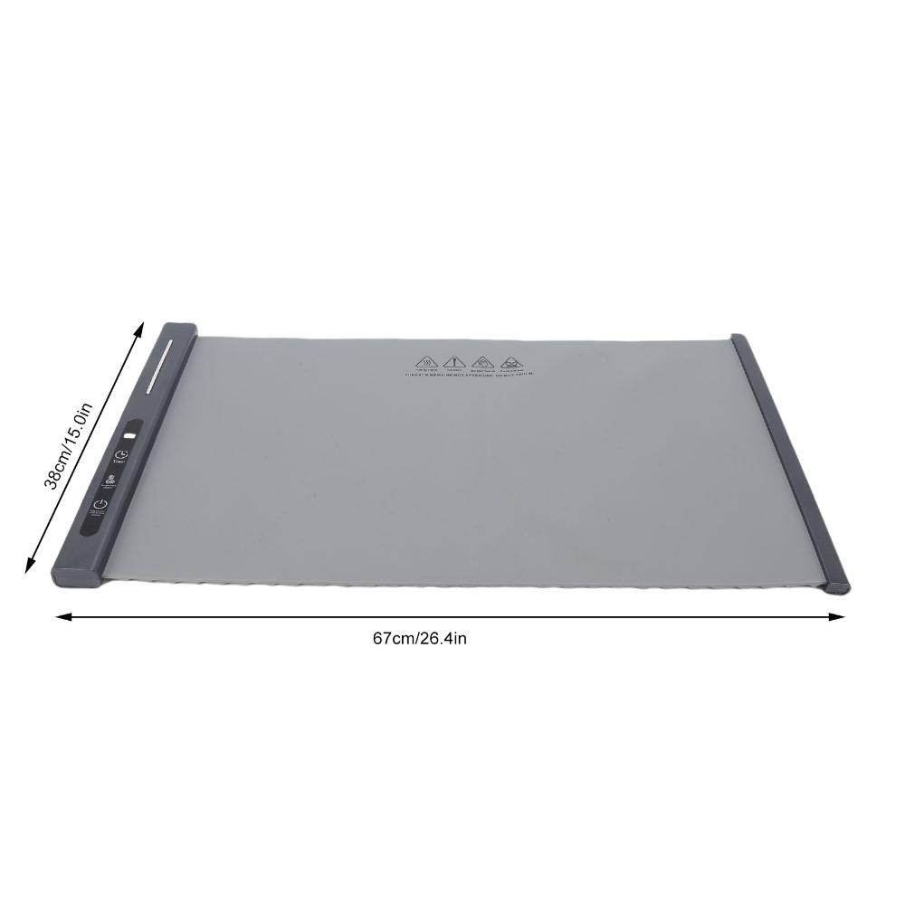 Silicone Food Heating Mat Flexible Soft Non Slip Heat Insulation Mat High Temperature Tolerant Foldable Food Thermal Pad