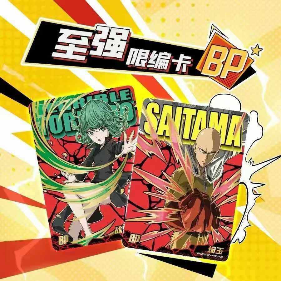 One Punch Man Card Hero Namebook Serious Version Bp Saitama Genos Anime Battle Collection Cards Kids Gifts