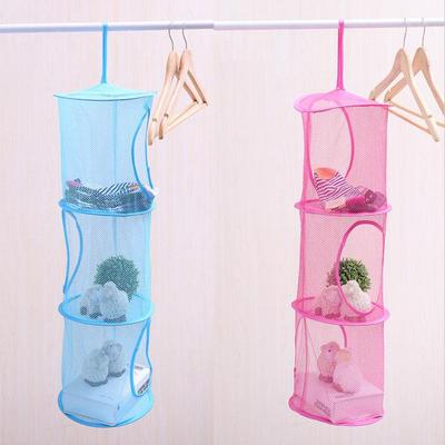 Трехъярусная подвесная клетка для хранения: Цилиндрическая корзина для сушки нижнего белья/бюстгальтеров