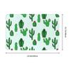 Cute Desert Cactus Succulents Front Door Mat Anti-Slip Outdoor Quick Dry Cacti Plants Doormat Bedroom Entrance Rug Carpet