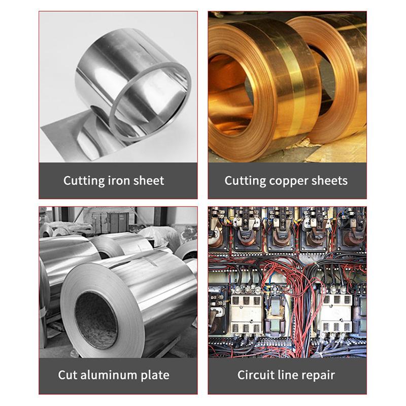 Professional Stainless Steel Scissors & Tin Snips For Metal, Leather & Copper Cutting - Multi-Directional Industrial Tool
