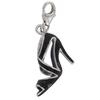 [Q4881] - Silver Charm Pendant 'Cinderella' Black Silver (rhodium-plated) - 20x14 Mm