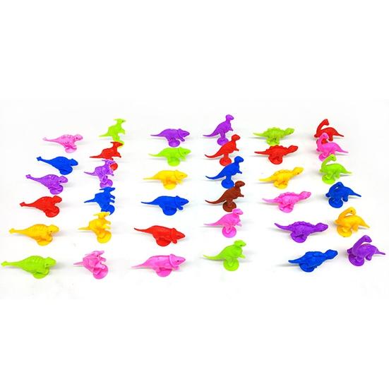 10 шт. игрушки на присоске интересный сильный динозавр гибкая адсорбция не раздражает развлечения экологически чистая присоска в форме животного