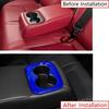 For Acura Integra -2024 Blue Glossy ABS Rear Water Cup Frame Cover Trim 1pcs