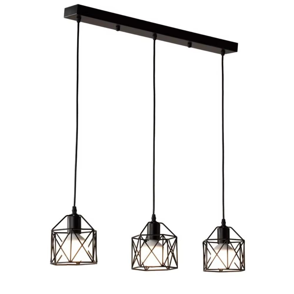 Nordic Metal Vintage Home Decorative Iron Chandelier Ceiling Light Indoor Restaurant Kitchen Decor Hanging Dining Pendant Light