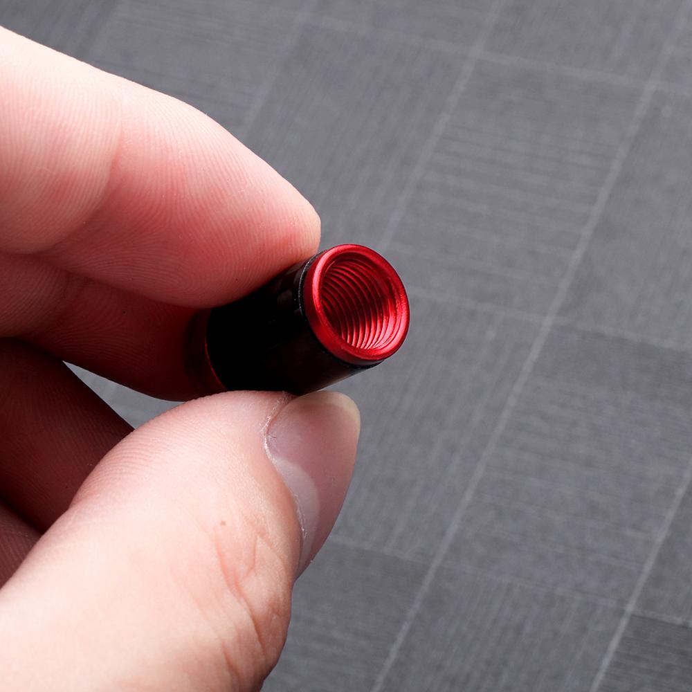 kpjgs1 4pcs/set Car Carbon fiber pattern Tire Valve Dust Cover For Tesla Model Y Model 3 wheels Valve caps Auto Accessories