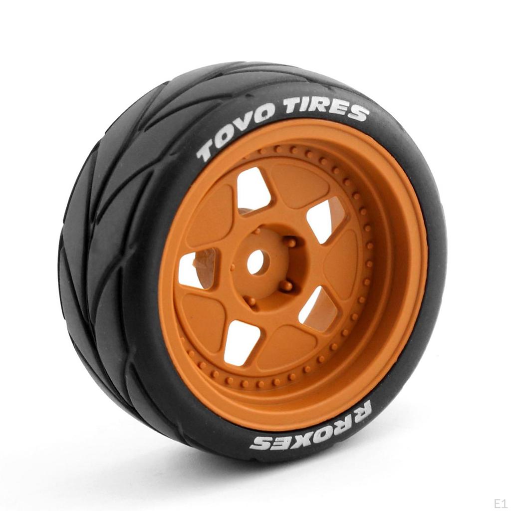 Колесные диски для радиоуправляемых машинок 1/10, шины, ступицы 12 мм для модифицированных запасных частей для гусеничных грузовиков-багги