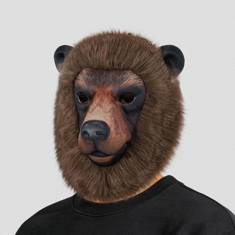 3D Animal Face Mask Funny Bear Mask Headdress Sheep Mask Festival Event