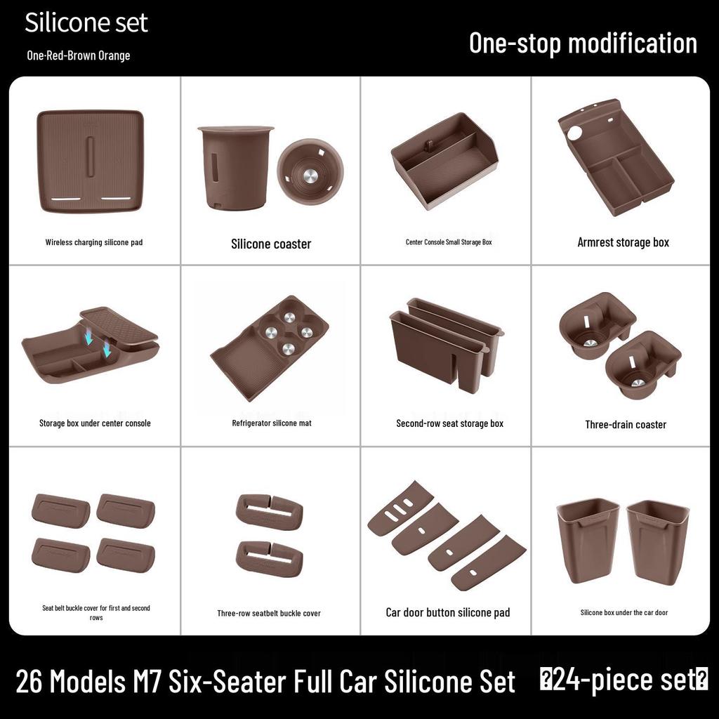 AITO M7 M8 M9 Accessories: Wireless Charger Pad & Interior Trim Mod Kit