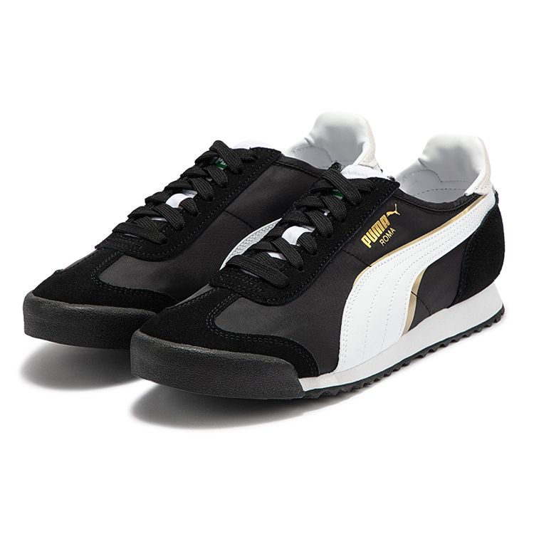 Puma Кроссовки унисекс Roma OG Nylon Double FS - Black Gold White Team-Gold 390634-01