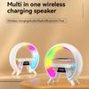 Многофункциональный ночник Будильник Музыкальный динамик Беспроводное зарядное устройство 3 в 1 Прикроватные настольные лампы G Стильный светильник Домашний декор спальни