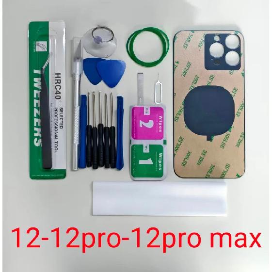 Big Hole Back Screen Glass Replacement for iPhone 12 Pro Max with Tool kits For IPhone 12 Pro Max All Carriers