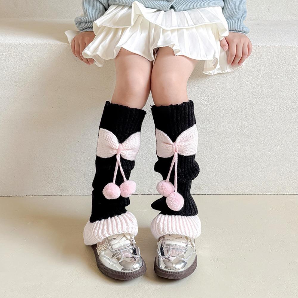 Ruffles Warm Leg Cover Bow Children's Long Socks Kawaii Leg Warmers Socks Y2k Girls