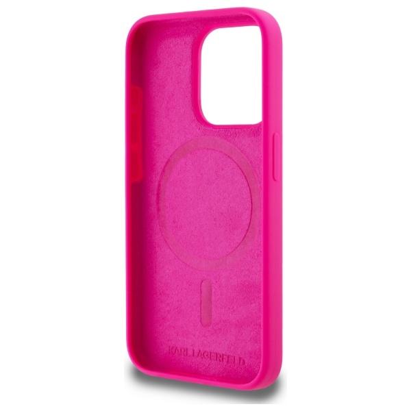 Karl Lagerfeld Klhmp15Xskhpplf Iphone 15 Pro Max 6.7 Fuksja/Fuschia Hardcase Silicone Karl Head Print Magsafe
