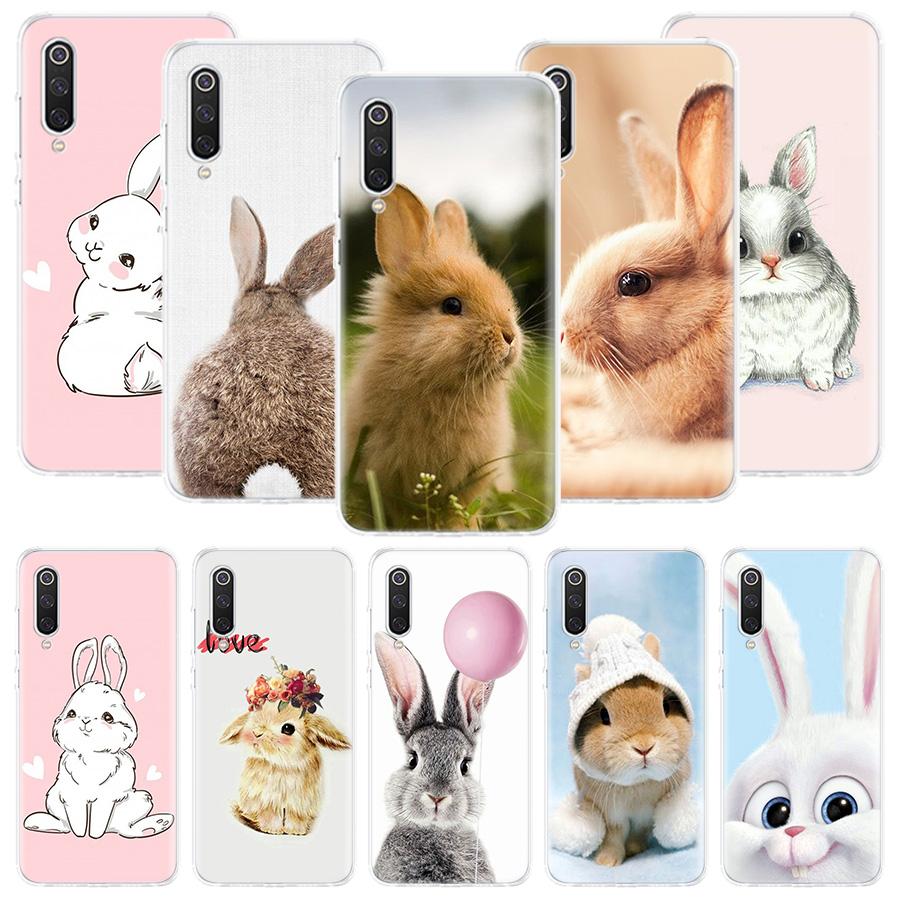 Cute White Baby Rabbits Phone Case For Xiaomi Redmi Note 15 14 13 12S 12 Pro Plus 11S 11E 11 11T 10S 10 Art Soft Pattern Cover R