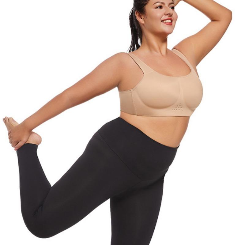 Large Size Thin Tube Top Underwear Smooth Yoga Simple Wide Shoulder Strap Breathable Integrated Bra