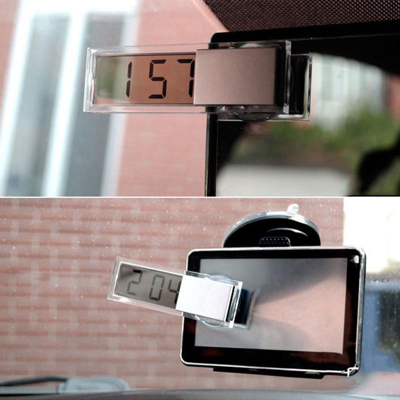 ЖК-дисплей Цифровые автомобильные часы / термометр Измеритель температуры Мини-часы