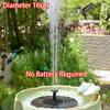 Outdoor Solar Fountain with 6 Nozzles Suitable for Courtyard Gardens Ponds Swimming Pools Portable Floating Fountain Pump