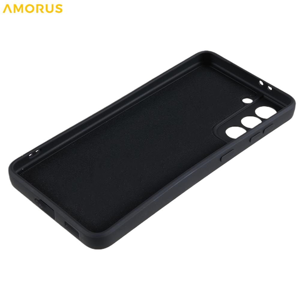 For Samsung Galaxy S21+ 5G Case Precise Cutouts TPU Fiber Lining Shockproof Phone Cover
