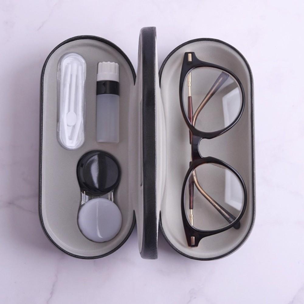 2 in 1 Glasses Storage Case with Mirror Glasses Protective Cover Glasses Box  Unisex Gift